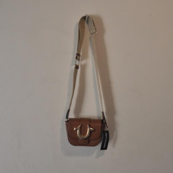 True Religion Cognac Horseshoe Crossbody Bag - Picture 9 of 10